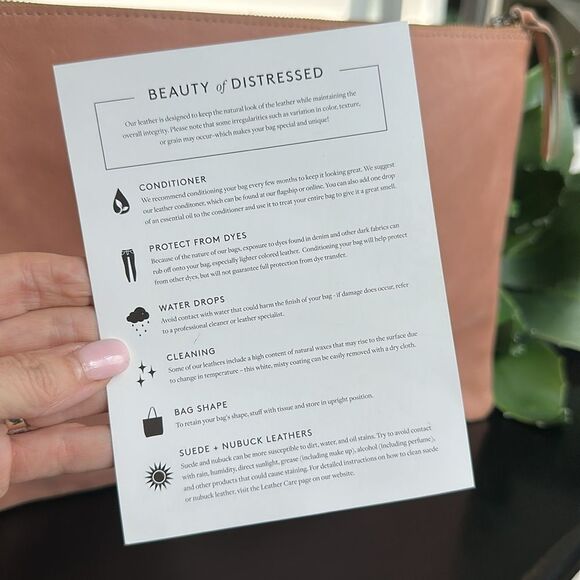 Able Dusty Pink Leather Pouch - Picture 8 of 15